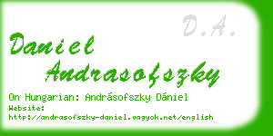 daniel andrasofszky business card